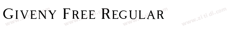 Giveny Free Regular字体转换